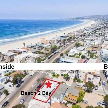 Beach-2-Bay 2Br - In The Heart Of Mission Beach サンディエゴ エクステリア 写真